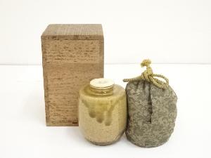 肩衝茶入（仕覆付）（保護箱）□z